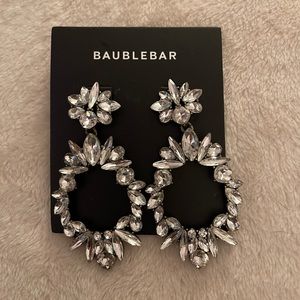 BaubleBar Rhinestone Circular Glamour Formal Earrings